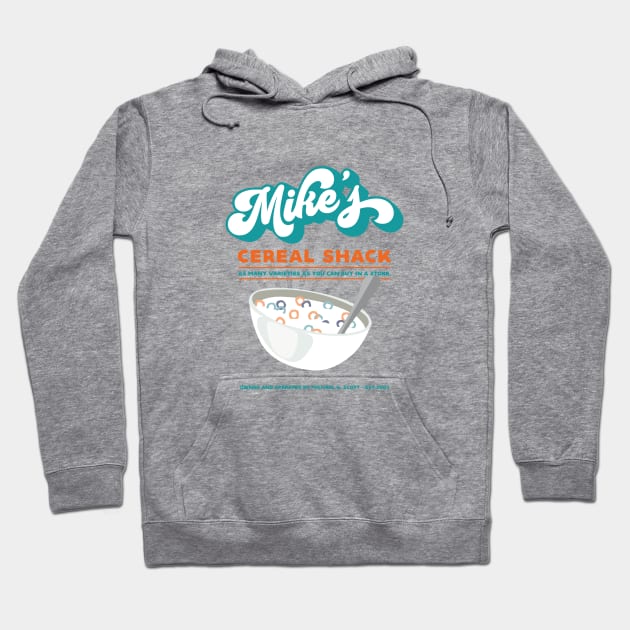 Mike's Cereal Shack Hoodie by Cat Bone Design